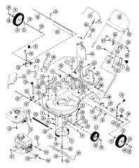 Ariens 911008 (LM 21) - Ariens 21" Push Walk-Behind Mower, 3.5hp Briggs & Stratton (SN: 000101 - 002600)