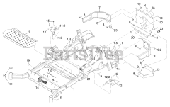 Exmark LZX940EKC606T0 - Exmark 60" Lazer Z X-Series Zero-Turn Mower, Kohler ECV940 (SN: 316000000 - 399999999) (2016) Main Frame Assembly