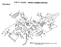 Winston Pro WP RT5 B - Winston Pro Tiller TINE SHIELD