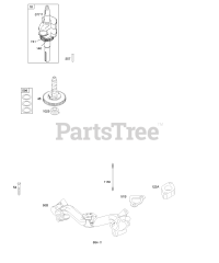 Briggs & Stratton 294777-1035-E2 - Briggs & Stratton Vertical Engine Camshaft, Crankshaft, Intake Manifold