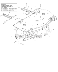 Gravely 992268 (Pro-Turn 252) - Gravely Pro-Turn 52" Zero-Turn Mower, Kawasaki FX (SN: 075000 - 079999)