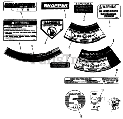 Snapper R 205012 (82534) - Snapper 20" Walk-Behind Mower, 5hp