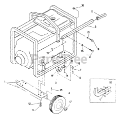 Generac 9442-0 - Generac Wheel Kit for Portable Generator