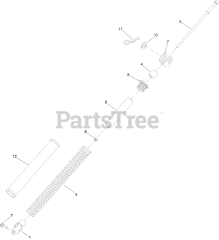 Exmark NVS740CKC42000 - Exmark 42" Navigator Front Mount Mower, Kohler CH740 (SN: 413950474 - 416150474) (Rev A) (2023) Spring Lift Assist Assembly No. 116-7850
