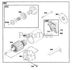 Briggs & Stratton 258707-0125-01 - Briggs & Stratton Vertical Engine Electric Starter