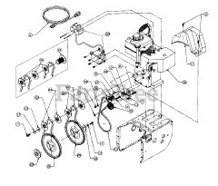 Huskee 317E643F131 - Huskee Snow Thrower (1997) (Tractor Supply) Engine and V-Belts
