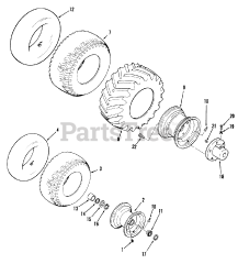 Toro 01-08K801 (C-81) - Toro Garden Tractor (1980) Wheels And Tires