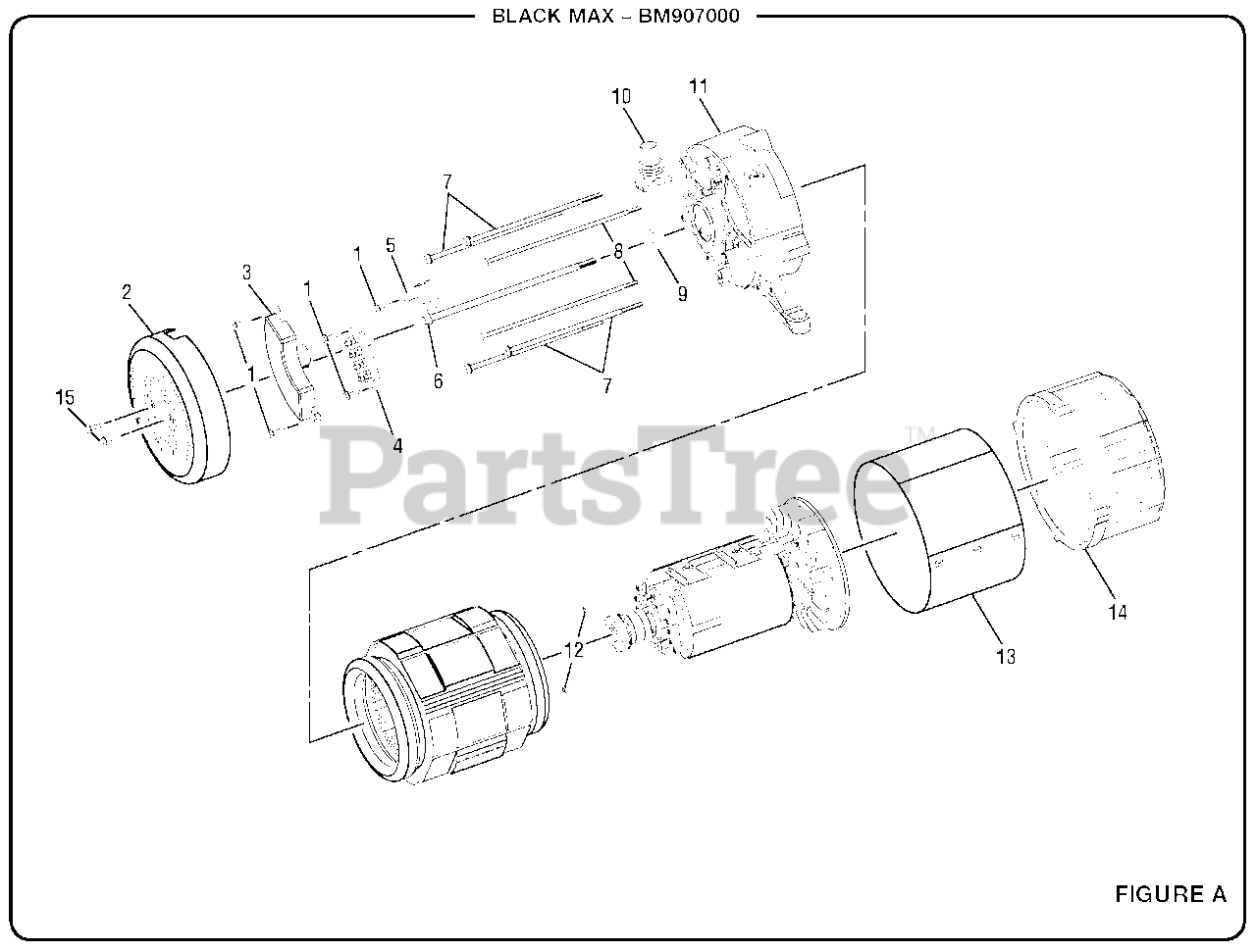 Black Max BM 907000 (990000507) Black Max 7000 Watt Generator Figure
