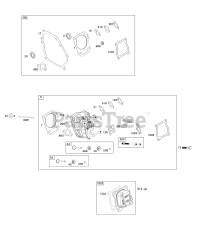 Briggs & Stratton 130G32-0090-H1 - Briggs & Stratton Horizontal Engine Cylinder Head, Gasket Set