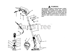 Weed Eater 409.9 - Weed Eater String Trimmer, Electric TRIMMER ASSEMBLY