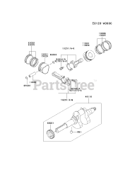 Kawasaki FD620D-AS13 - Kawasaki Engine PISTON/CRANKSHAFT