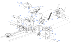 Cub Cadet 19A40024 (19A40024100) - Cub Cadet 42" 3X Snow Thrower Attachment (2016 - 2022) Frame Assembly