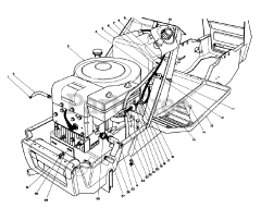 Toro 57420 (12-44) - Toro Lawn Tractor, 12hp (SN: 008000001 - 008999999) (1988) Engine Assembly