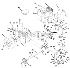 Ariens 920001 (ST 624 E) - Ariens 24" Snow Blower, 6hp Tecumseh (SN: 000101 - 026499)