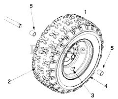 Yard Machines 31AE610E000 - Yard Machines Snow Thrower (1999) Wheel Assemblies