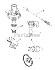 Briggs & Stratton 076161-02 - Briggs & Stratton 60kW Liquid Cooled Home Standby Generator Engine Service Parts - 5.7L - Sensors (312594)