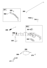 Briggs & Stratton 9P602-0136-H5 - Briggs & Stratton Vertical Engine Controls Group