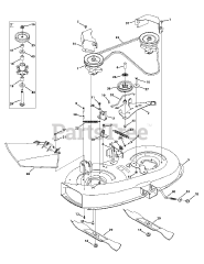 Murray 13BC76LF058 - Murray Lawn Tractor (2014) Mower Deck 38-Inch