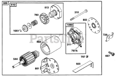 Briggs & Stratton 255707-0120-01 - Briggs & Stratton Vertical Engine Electric Starter