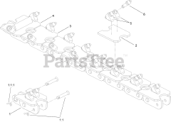 Toro TR16506A36 - Toro 6" x 24" Alligator Chain, Utility Trencher 6 Inch x 24 Inch Alligator Chain Assembly