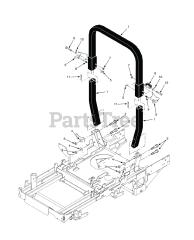 Scag STTII-52V-31BV - Scag Turf Tiger II 52" Zero-Turn Mower, 31hp Vanguard (SN: V6600001 - V6699999) STTII ROLL-OVER PROTECTION SYSTEM