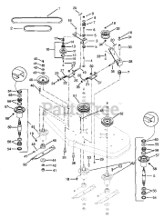 Gravely 991006 (PM 100Z) - Gravely Pro-Master 50" Zero-Turn Mower, 18hp Kohler (SN: 000101 & Above)