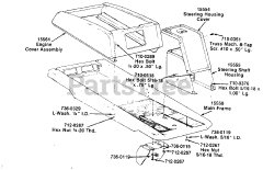 Lawnflite 135-501-049 - Lawnflite Lawn Tractor (1985) (Gibson Co-Operatives) Parts, Style A