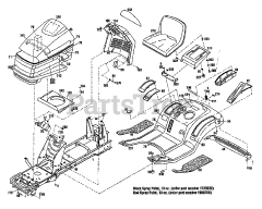 Troy-Bilt 13078 - Troy-Bilt Garden Tractor, Hydro Drive (SN: 130780100101 & Above)