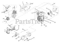 Ryobi RY 70101 - Ryobi String Trimmer Upper Housing / Handle Assembly