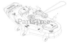 Exmark LZS801KA524 - Exmark 52" Lazer Z S-Series Zero-Turn Mower, Kawasaki FX801V (SN: 313000000 - 313999999) (2013) Complete Deck Assembly