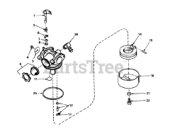 Toro 20710 - Toro 53cm Walk-Behind Mower (SN: 001000001 - 001999999) (1981) Carburetor No. 632050