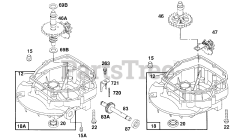 Briggs & Stratton 123782-0162-01 - Briggs & Stratton Vertical Engine Sump Base Assemblies