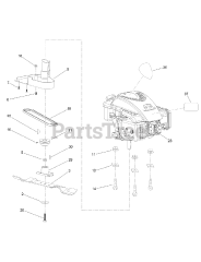 Toro 20942 - Toro 46cm Walk-Behind Mower (SN: 317000001 - 317999999) (2017) Engine and Blade Assembly