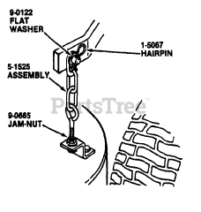 Snapper YT 12D414B (80172) - Snapper 41" Yard Tractor, 12.5hp Deck Hanger Detail - Rear Lift Arm
