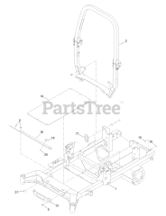 Toro 18740 TE - Toro 122cm Z Master Revolution Zero-Turn Mower (SN: 415162084 - 415299999) Main Frame Assembly