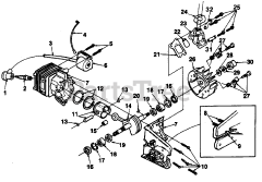 Homelite 245 (UT-10643) - Homelite Chainsaw Engine Internals