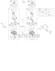 Briggs & Stratton 355447-0121-01 - Briggs & Stratton Horizontal Engine Cylinder Head Group