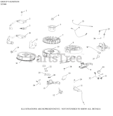 Kohler XT800-2013 - Kohler Courage XT8 Series Engine, Made for Husqvarna, 8.0 ft-lbs, 173cc 05 Ignition/Charging