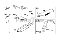 Briggs & Stratton 44N877-0009-B5 - Briggs & Stratton Vertical Engine Controls Group