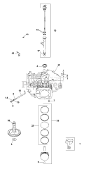 Cub Cadet LTX 1050 KH (13AQ91AP056) - Cub Cadet 50" Lawn Tractor (2013) Kohler SV725-3021 Crankcase
