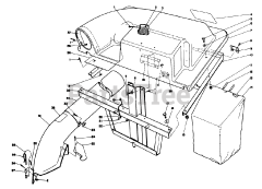 Toro 56150 (8-32) - Toro Professional Rear-Engine Riding Mower (SN: 007000001 - 007999999) (1987) Twin Bagger Grass Catcher Model No. 59184 (optional)