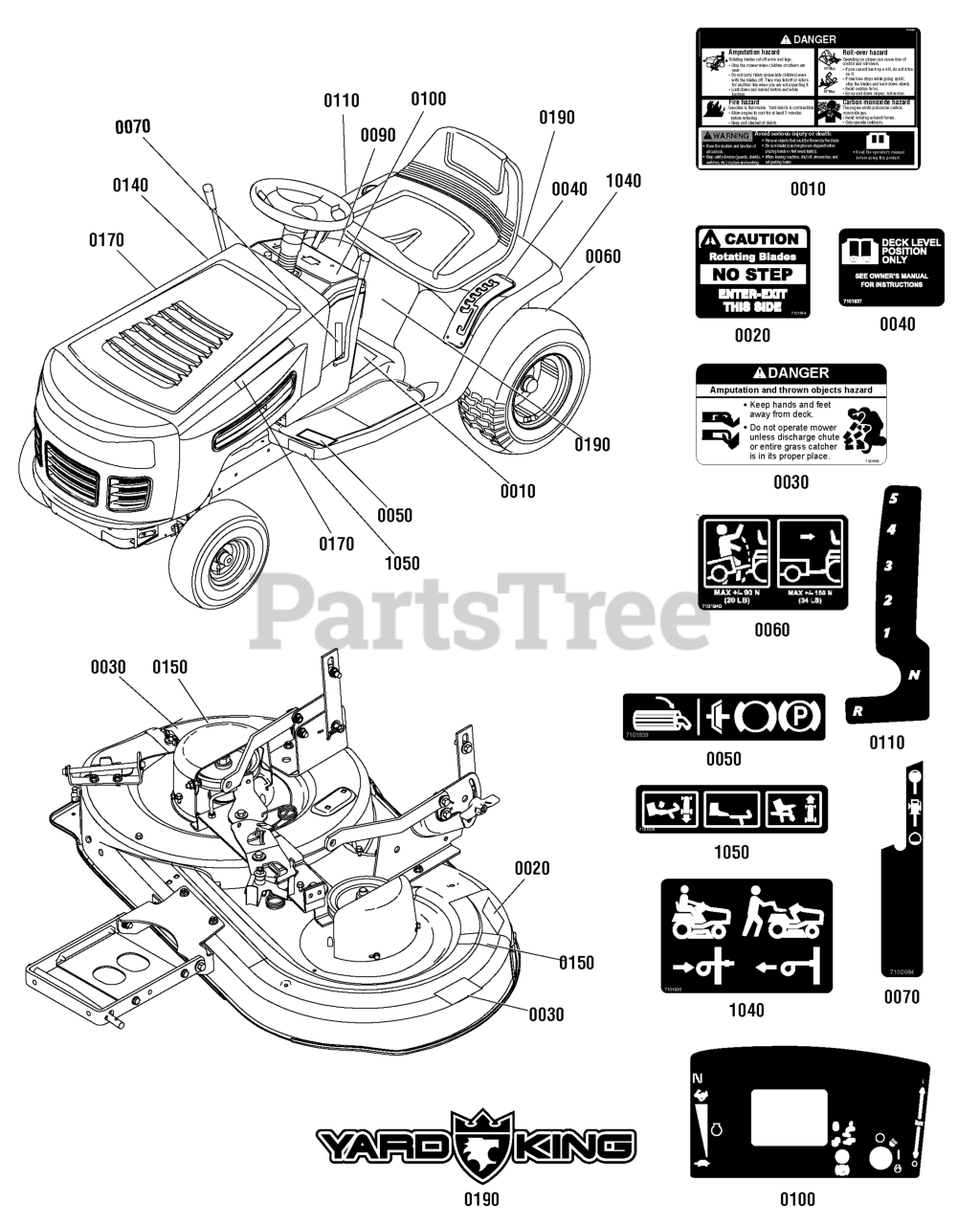 Yard King MT 155380 (2691198-00) - Yard King 38