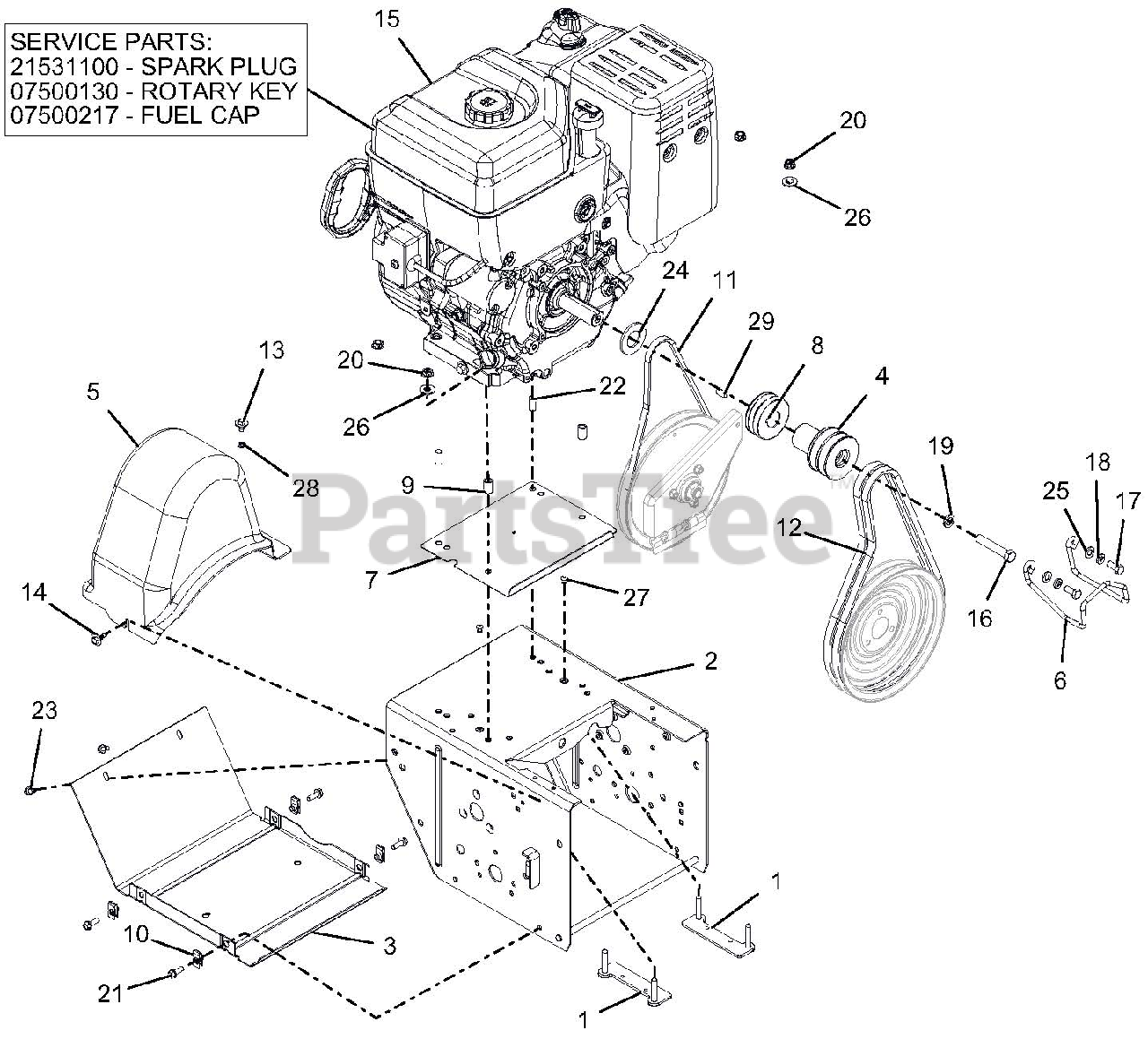 Ariens 926042 (PRO 28) Ariens Professional 28" Track Snow Blower, Briggs & Stratton (SN