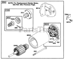 Briggs & Stratton 256702-0116-01 - Briggs & Stratton Vertical Engine Electric Starter