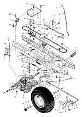 Scotts 465602x8C - Scotts 46" Lawn Tractor (2001) Drive Assembly