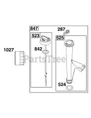 Briggs & Stratton 40T877-0016-B5 - Briggs & Stratton Vertical Engine Lubrication Group