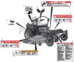 Ariens 991040 (2660 HD) - Ariens Zoom 60" Zero-Turn Mower, 26hp Briggs & Stratton (SN: 000200 & Above)