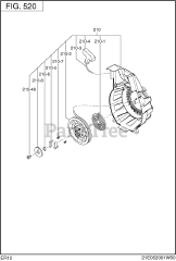 Subaru Robin ER120D45000 (ER12) - Subaru Robin Engine 520 Cooling &amp; Starting