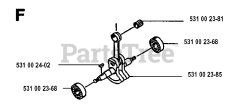 Husqvarna 125 E - Husqvarna Handheld Edger (Original) CRANKSHAFT