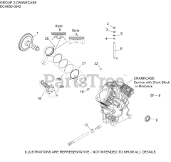 Kohler ECH650-3042 - Kohler Command PRO EFI Engine, Basic Version, 21hp, 15.7kW 02 CrankCase